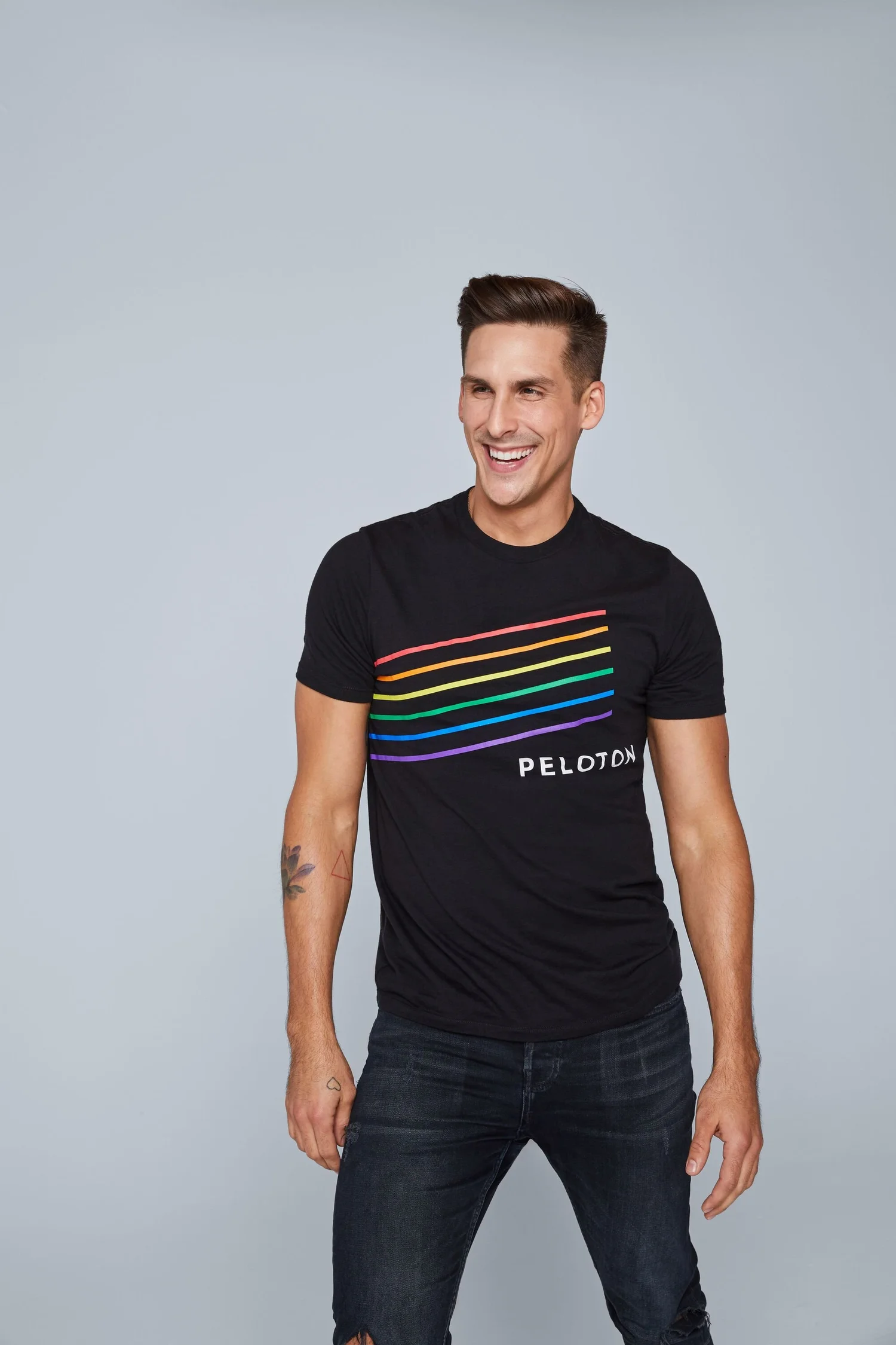Peloton Pride Collection apparel detail.