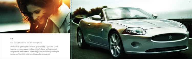 Jaguar fleet brochure spread.