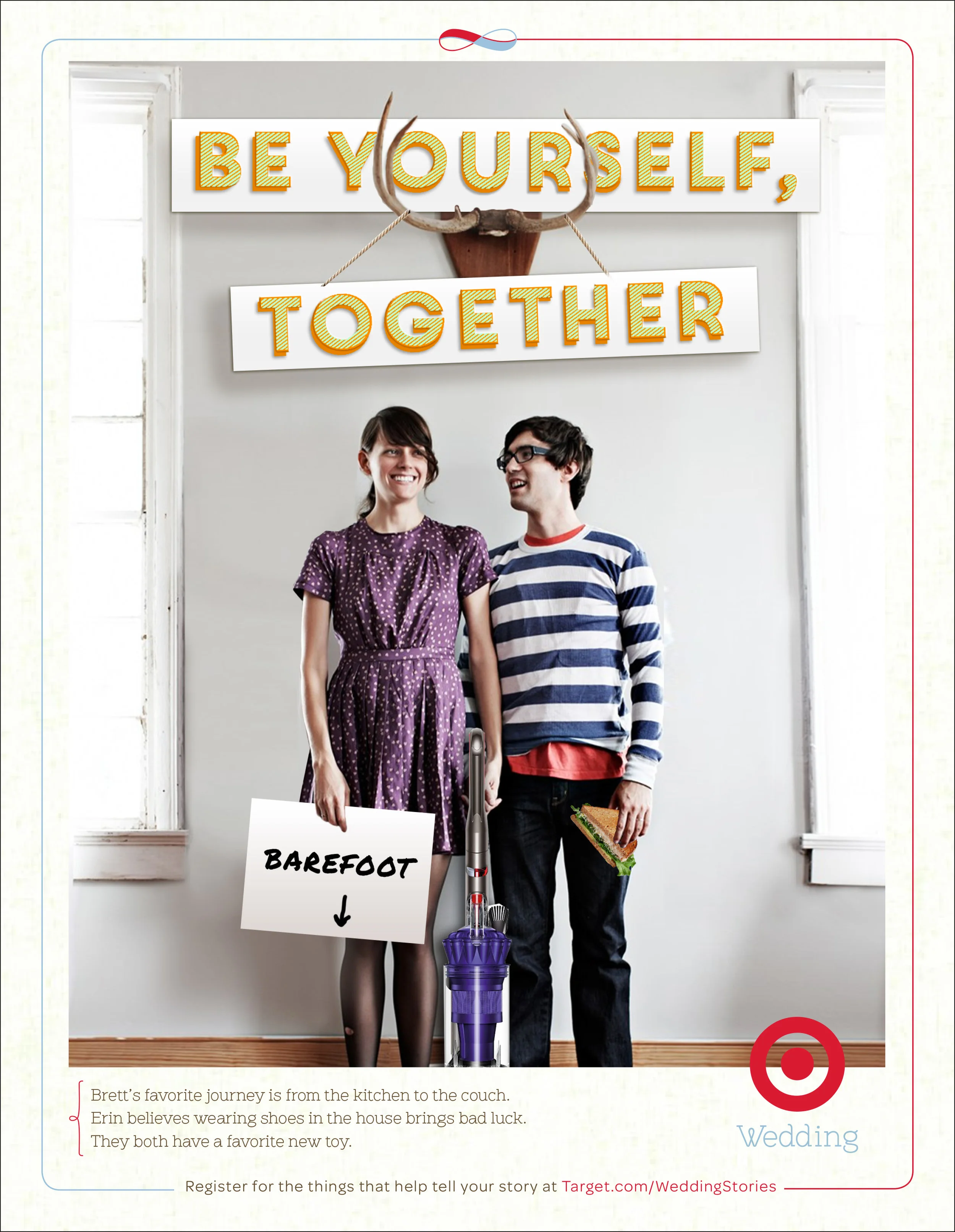 Target Wedding &lsquo;Be Yourself, Together&rsquo; campaign visual.
